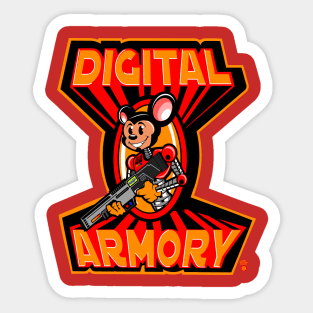 digital armory armor mouse Sticker